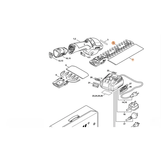 STIHL  Nóż nożyc do zarośli 4515 820 3000